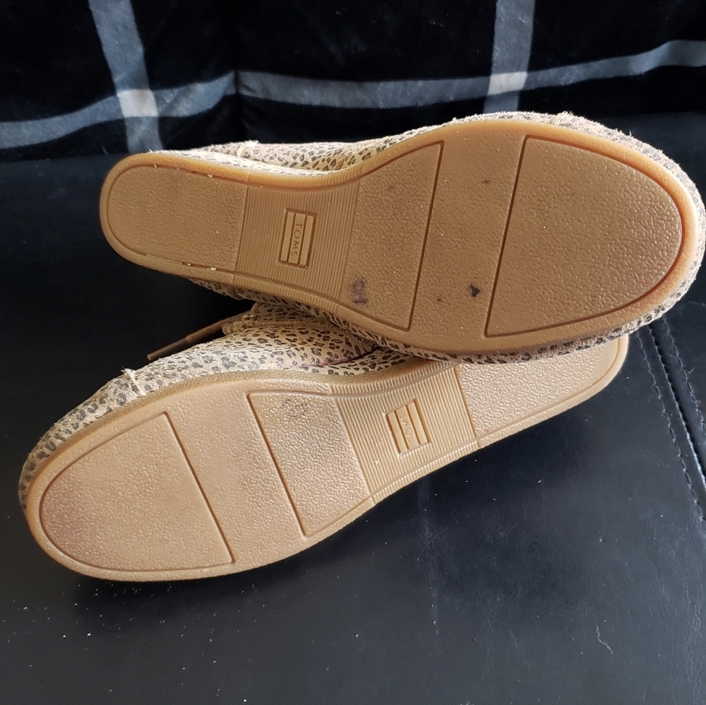 TOMS suede desert wedge cheetah - Picture 5 of 6